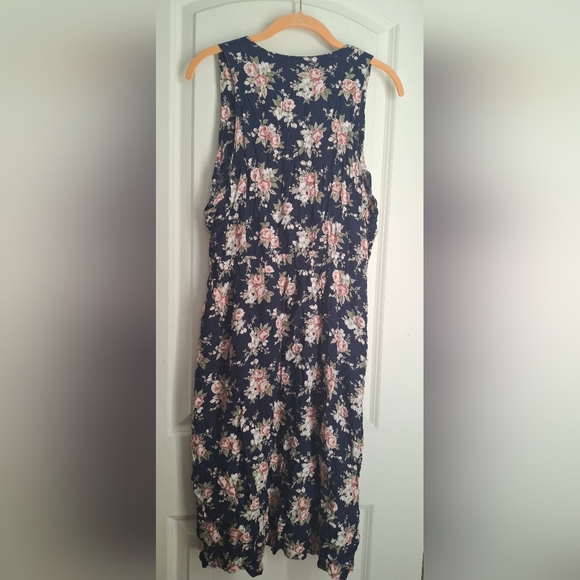 70's floral womens dress sz 12 pinup boho chic travel bussines casual party - Picture 3 of 9